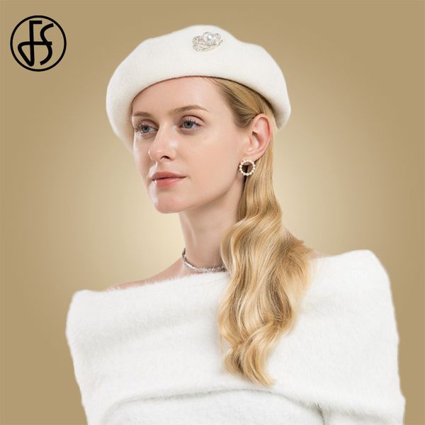 fs 2019 new french women pearl beret white wool hat elegant vintage female warm ski caps winter berets hats painter lady artist, Blue;gray
fs 2019 new french women pearl beret white wool hat elegant vintage female warm ski caps winter berets hats painter lady artist, Blue;gray
