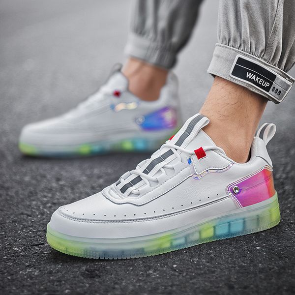 2020 fashion men's running shoes rainbow sole reflective sneakers breathable outdoor sports shoes lace-up casual couple
2020 fashion men's running shoes rainbow sole reflective sneakers breathable outdoor sports shoes lace-up casual couple
