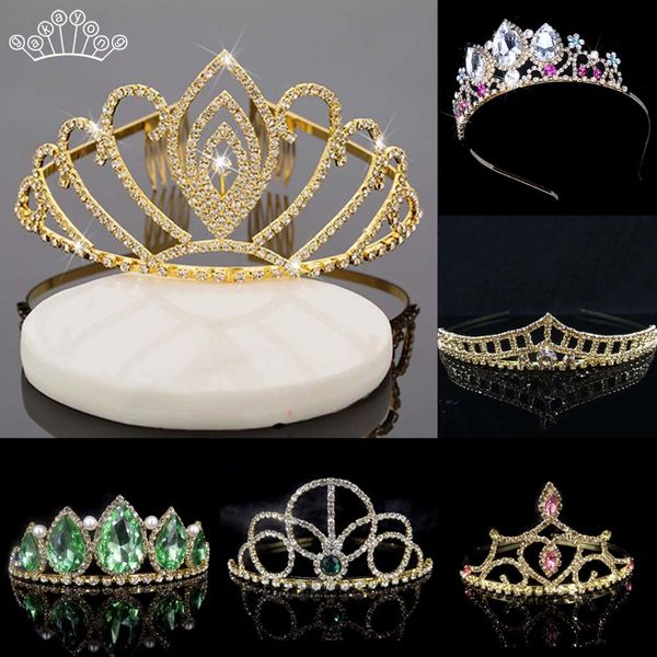 Gold Color Princess Tiara Crystal Rhinestone Tiaras and Crowns Wedding Hair Accessories Birthday Prom Bridal Hair Ornaments
Gold Color Princess Tiara Crystal Rhinestone Tiaras and Crowns Wedding Hair Accessories Birthday Prom Bridal Hair Ornaments