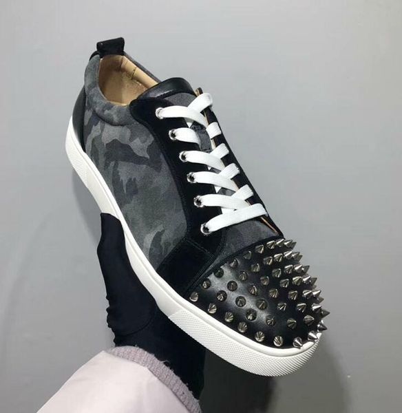 2019 luxury low sneaker with spikes men trainers red bottom shoes multicolor new designer brand flats casual shoes, Black
2019 luxury low sneaker with spikes men trainers red bottom shoes multicolor new designer brand flats casual shoes, Black
