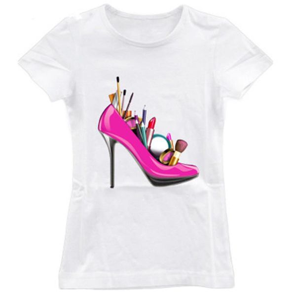 женская high heels футболка cosmetic печать тис топы рубашки designs с коротким рукавом тонкий и высокие каблуки косметика для печати топы, White
женская high heels футболка cosmetic печать тис топы рубашки designs с коротким рукавом тонкий и высокие каблуки косметика для печати топы, White