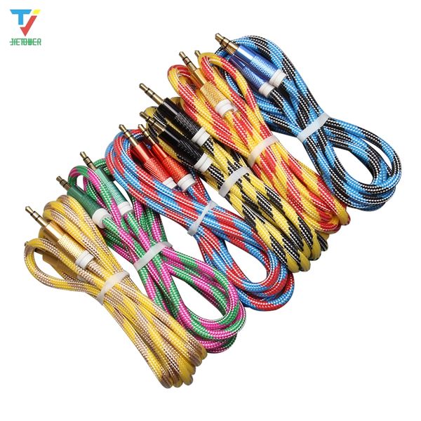 100pcs colourful braided audio auxiliary cable 1.5m 3.5mm wave aux extension male to male stereo car aux cable jack for samsung phone pc mp
100pcs colourful braided audio auxiliary cable 1.5m 3.5mm wave aux extension male to male stereo car aux cable jack for samsung phone pc mp