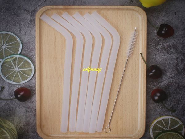 100sets/lot 10*220mm 6pcs reusable transparent drinking straw silicone straws + 1 pcs cleaner brush set
100sets/lot 10*220mm 6pcs reusable transparent drinking straw silicone straws + 1 pcs cleaner brush set