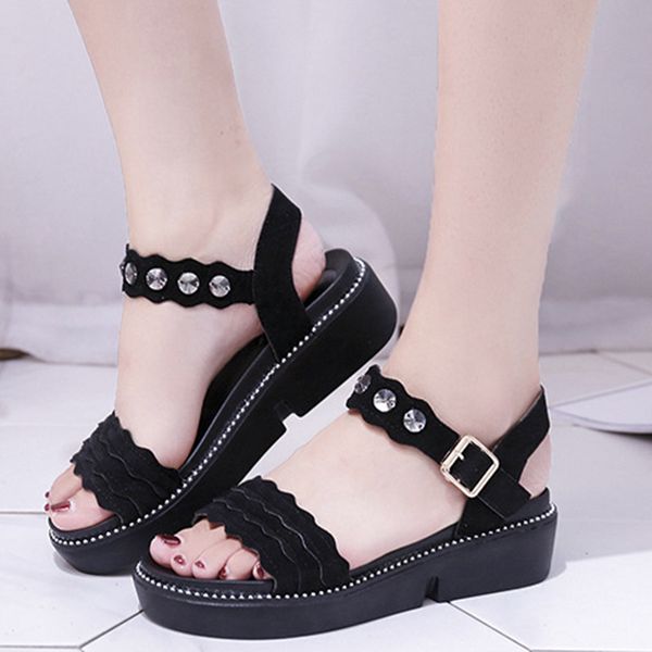 summer women sandals 2020 woman rhinestone footwear women's ruffles open toe ladies comfortable female fashion beach shoes, Black
summer women sandals 2020 woman rhinestone footwear women's ruffles open toe ladies comfortable female fashion beach shoes, Black