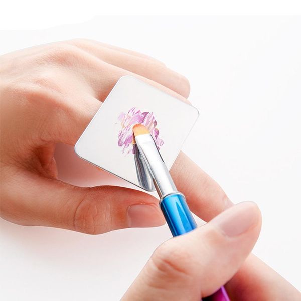 professional stainless steel mini adjustable nail palette mixing color plate finger ring
professional stainless steel mini adjustable nail palette mixing color plate finger ring