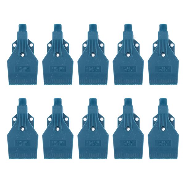 10pcs 1/4 thread air spray nozzle, blow wind cooling drying machine accessories, 3 holes, blue
10pcs 1/4 thread air spray nozzle, blow wind cooling drying machine accessories, 3 holes, blue