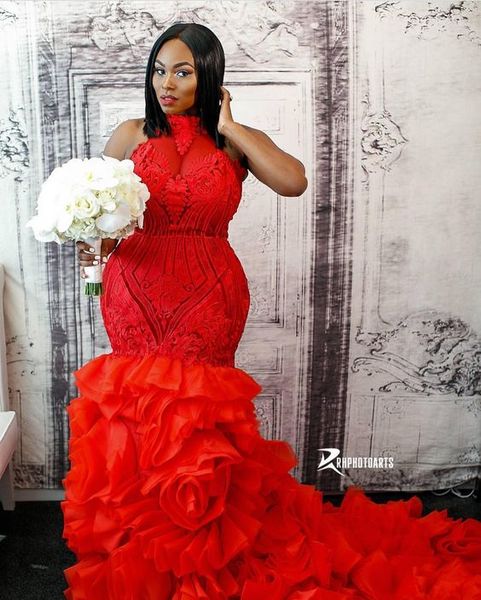 red mermaid lace 2019 african wedding dresses beaded organza tiers bridal dresses charming formal party bridesmaid pageant gowns zj23, White
red mermaid lace 2019 african wedding dresses beaded organza tiers bridal dresses charming formal party bridesmaid pageant gowns zj23, White