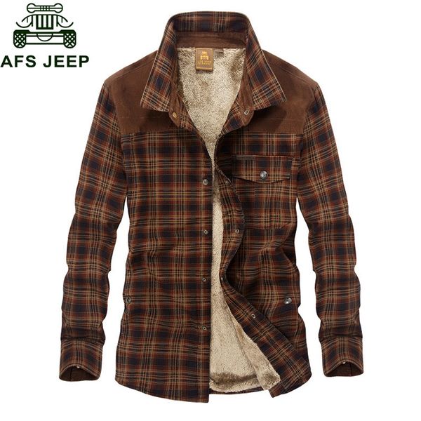 Afs Jeep Military Shirt Men Casual Shirts 100 %Cotton Winter Wool Thick Warm Shirts Plaid Fleece Camisa Masculina Chemise Homme
Afs Jeep Military Shirt Men Casual Shirts 100 %Cotton Winter Wool Thick Warm Shirts Plaid Fleece Camisa Masculina Chemise Homme