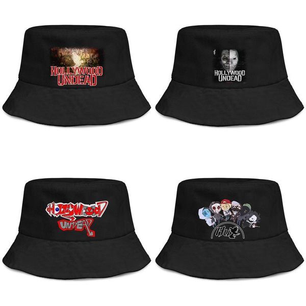 cute hollywood-undead-five mens and women buckethat styles baseball bucket baseballcap hollywood-undead-lunch hollywood-undead-mask, Blue;gray