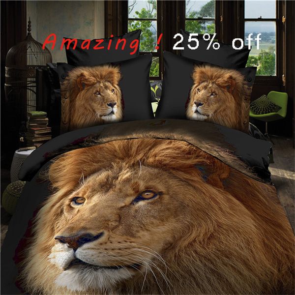 3d lion realistic bedding set duvet cover bed sheet pillow case 4pcs size bedclothes
3d lion realistic bedding set duvet cover bed sheet pillow case 4pcs size bedclothes