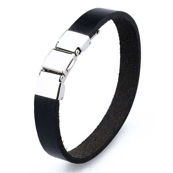 hawson men's jewelry leather bracelet stainless fold clasp classic minimalist bangle 26 cm, Golden;silver
hawson men's jewelry leather bracelet stainless fold clasp classic minimalist bangle 26 cm, Golden;silver