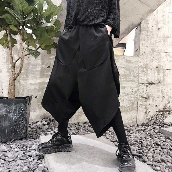 men loose casual wide leg pants male fashion harem trousers skirt pants streetwear hip hop punk gothic cross pant, Black
men loose casual wide leg pants male fashion harem trousers skirt pants streetwear hip hop punk gothic cross pant, Black