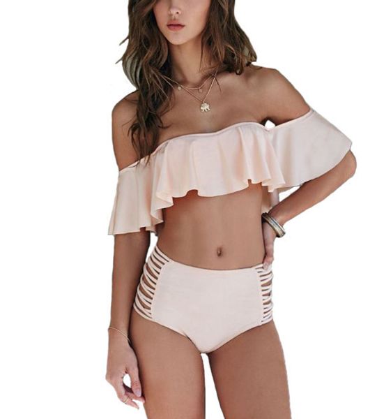 women summer bikini off shoulder double layer high waist shorts swimsuit swimwear bathing suit bikini set plus size, White;black
women summer bikini off shoulder double layer high waist shorts swimsuit swimwear bathing suit bikini set plus size, White;black
