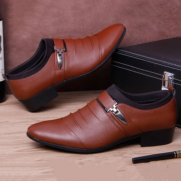 pointed toe mens dress shoes leather men wedding shoes man formal oxford for men loafers mocassim hh-643, Black
pointed toe mens dress shoes leather men wedding shoes man formal oxford for men loafers mocassim hh-643, Black