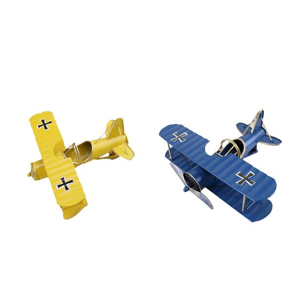 vintage dual wing fighter model diecast aeroplane models yellow/blue 
vintage dual wing fighter model diecast aeroplane models yellow/blue