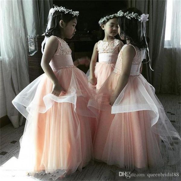 princess flower girls' dresses lace jewel neck zipper back wedding guest dress long tulle a line party gowns, White;blue
princess flower girls' dresses lace jewel neck zipper back wedding guest dress long tulle a line party gowns, White;blue