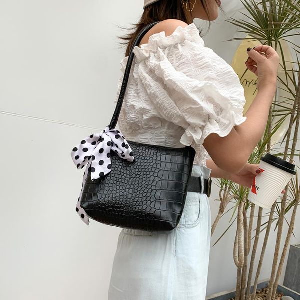 women solid stone pattern handbags retro silk scarf pu shoulder shopping bags popular simple female daily bag
women solid stone pattern handbags retro silk scarf pu shoulder shopping bags popular simple female daily bag