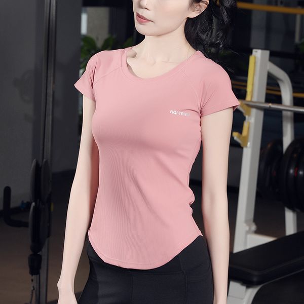 black blue pink sport fitness women yoga sports shirt short sleeve sport t shirt women tshirt gym workout, White;red
black blue pink sport fitness women yoga sports shirt short sleeve sport t shirt women tshirt gym workout, White;red