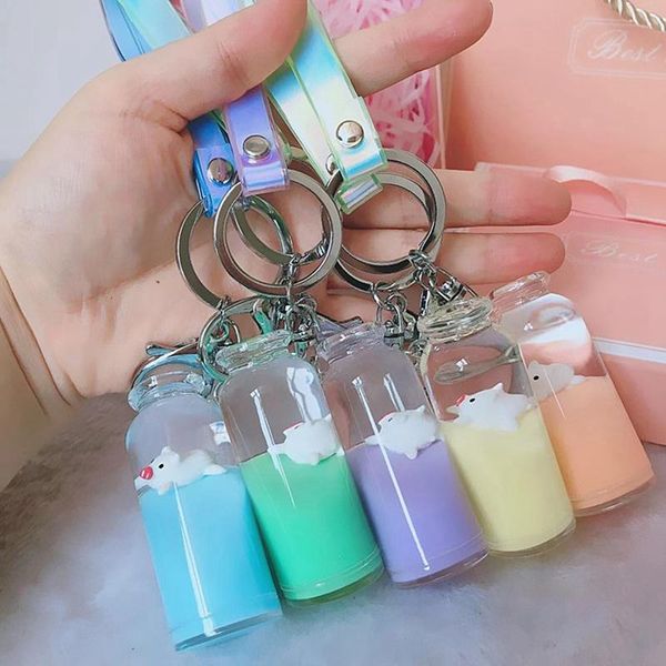 creative dairy cow milk drinks keychain milk moving liquid keyrings decompression drift bottle jewelry kids gifts, Silver
creative dairy cow milk drinks keychain milk moving liquid keyrings decompression drift bottle jewelry kids gifts, Silver