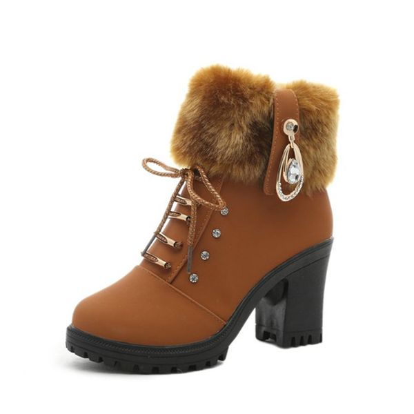 style women winter martin boots zipper style female high heel boots warm thick side zipper plus velvet women's boots, Black
style women winter martin boots zipper style female high heel boots warm thick side zipper plus velvet women's boots, Black