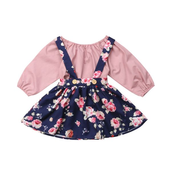 kids girl clothes long sleeve cotton t-shirt floral strap dress 2pcs spring autumn children girls clothing set, White
kids girl clothes long sleeve cotton t-shirt floral strap dress 2pcs spring autumn children girls clothing set, White