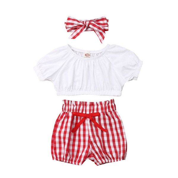 0-24m 3pcs/set plaid baby girls summer clothes newborn toddler baby girl tank plaid shorts outfits clothing sets, White
0-24m 3pcs/set plaid baby girls summer clothes newborn toddler baby girl tank plaid shorts outfits clothing sets, White