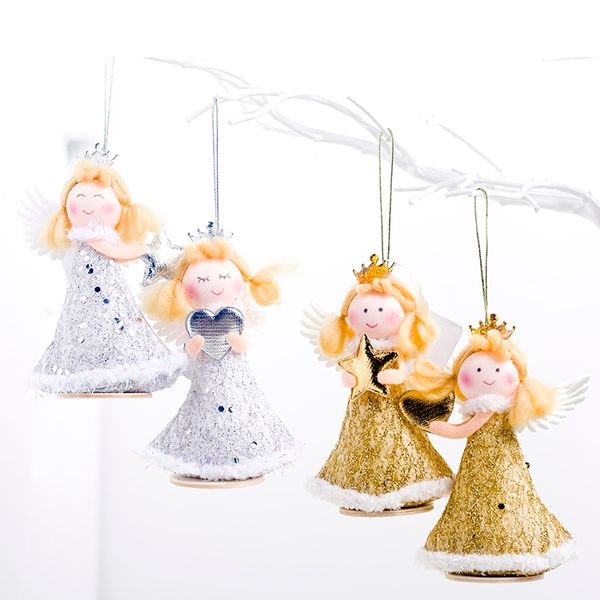 gold silver cloth crown angel girls pendant doll for christmas tree decorations child girl's bedroom xmas decor drop ornaments
gold silver cloth crown angel girls pendant doll for christmas tree decorations child girl's bedroom xmas decor drop ornaments