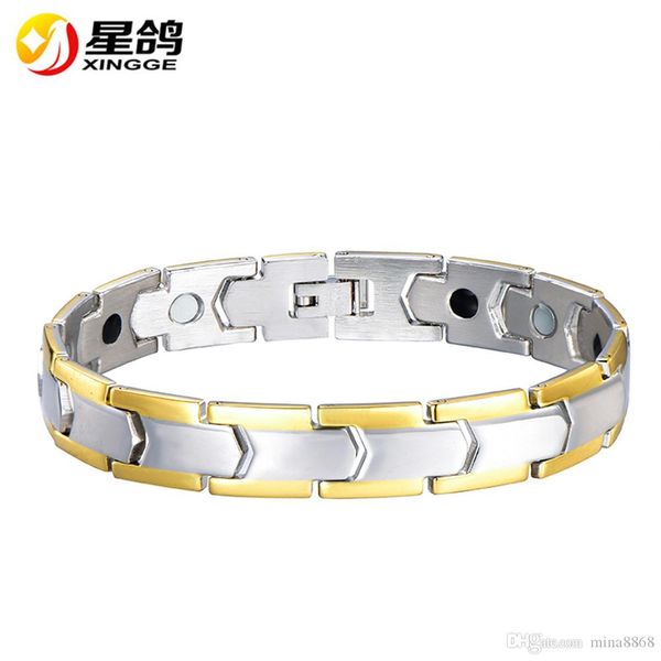 316l браслет из нержавеющей стали серебряного тона нержавеющей сталь сила здоровья магнитного германий браслет мода мужского для мужчин брас, Black 
316l браслет из нержавеющей стали серебряного тона нержавеющей сталь сила здоровья магнитного германий браслет мода мужского для мужчин брас, Black
