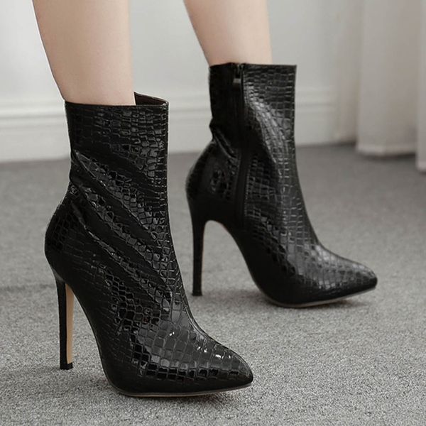 sagace boots women serpentine stiletto heel boots ankle pointed shoes ankle shoes women's, Black
sagace boots women serpentine stiletto heel boots ankle pointed shoes ankle shoes women's, Black