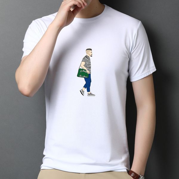 men's spring and summer new men's short sleeve round neck elastic cotton ammonia t-shirt bottomed korean advertising floor stand, White;black
men's spring and summer new men's short sleeve round neck elastic cotton ammonia t-shirt bottomed korean advertising floor stand, White;black