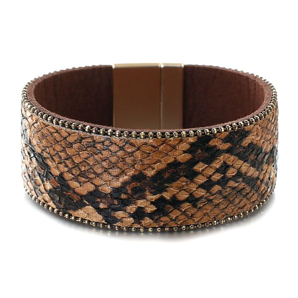amorcome snake genuine leather bracelets for women fashion 2020 bohemian snakeskin print wide wrap bracelets femme party jewelry, Golden;silver
amorcome snake genuine leather bracelets for women fashion 2020 bohemian snakeskin print wide wrap bracelets femme party jewelry, Golden;silver