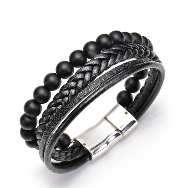 natural stone leather bracelet magnetic buckle lava rock stone tiger eye luxury designer jewelry women bracelet mens yoga bracelets gift, Black
natural stone leather bracelet magnetic buckle lava rock stone tiger eye luxury designer jewelry women bracelet mens yoga bracelets gift, Black