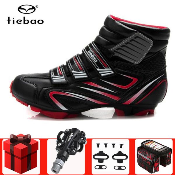 tiebao winter mtb cycling shoes add spd pedal cleat set pro men sneakers women mountain bike self-locking riding bicycle shoes, Black
tiebao winter mtb cycling shoes add spd pedal cleat set pro men sneakers women mountain bike self-locking riding bicycle shoes, Black