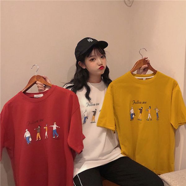 2019 new fashion korean fashion follow me t-shirt 90s harajuku casual funny short sleeves summer style vintage hipster women top, White
2019 new fashion korean fashion follow me t-shirt 90s harajuku casual funny short sleeves summer style vintage hipster women top, White