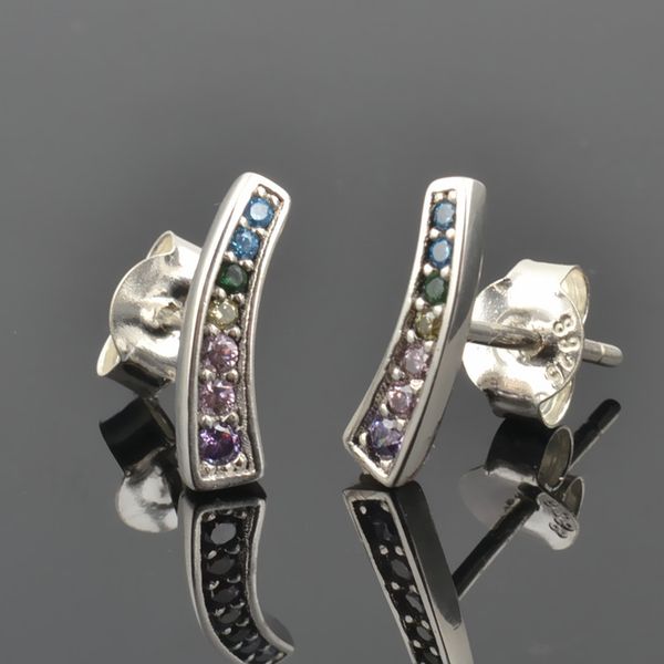 new perfect engraved charms logo s925 silver ales ear stud multi-color arches stud earrings pan rainbow jewelry for women, Golden;silver
new perfect engraved charms logo s925 silver ales ear stud multi-color arches stud earrings pan rainbow jewelry for women, Golden;silver