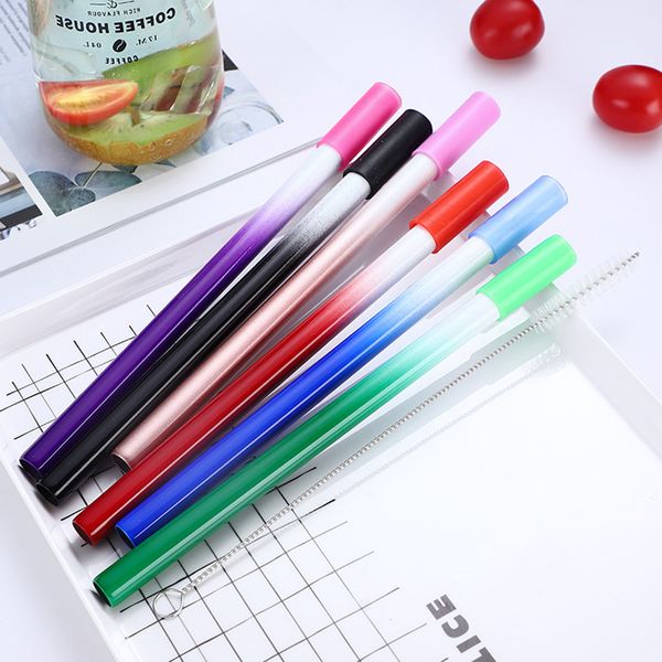 9pcs/set reusable metal straw 304 stainless steel drinking straw silicone cover tips with cleaner brush bag wholesale
9pcs/set reusable metal straw 304 stainless steel drinking straw silicone cover tips with cleaner brush bag wholesale