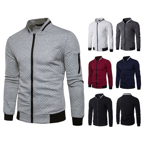 autumn and winter new style selling men diamond lattice contrast color zipper slim fit stand collar casual jacket, Black
autumn and winter new style selling men diamond lattice contrast color zipper slim fit stand collar casual jacket, Black