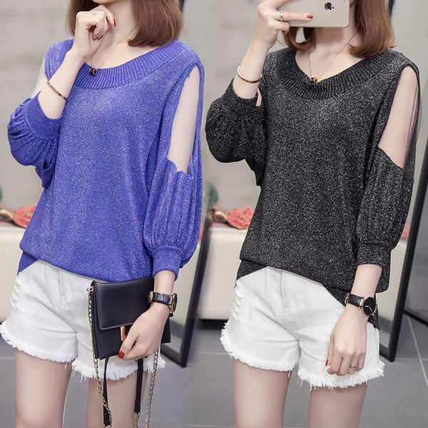 female fashion casual korean hollow sleeve blusa shirt 2020 spring summer new large size women's clothing loose t-shirt k544, White
female fashion casual korean hollow sleeve blusa shirt 2020 spring summer new large size women's clothing loose t-shirt k544, White