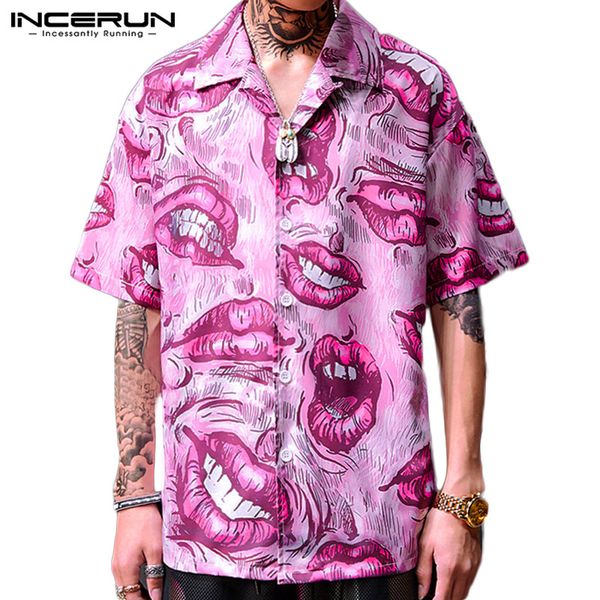 incerun summer men printed shirt short sleeve loose lapel casual chic men hawaiian shirts streetwear stylish camisa 2019 s-5xl, White;black
incerun summer men printed shirt short sleeve loose lapel casual chic men hawaiian shirts streetwear stylish camisa 2019 s-5xl, White;black