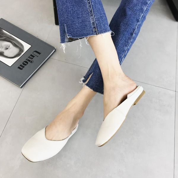 2019 primavera y verano zapatos planos de cuero suave simple boca baja cuadrado cabeza abuela zapatos casual retro un pedal pere, Black
2019 primavera y verano zapatos planos de cuero suave simple boca baja cuadrado cabeza abuela zapatos casual retro un pedal pere, Black