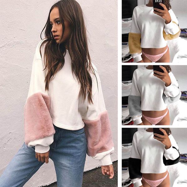 fashion patchwork hoodie women autumn winter plush fleece long sleeve sweatshirt loose casual velvet pullover outwear sweater, Blue;gray
fashion patchwork hoodie women autumn winter plush fleece long sleeve sweatshirt loose casual velvet pullover outwear sweater, Blue;gray
