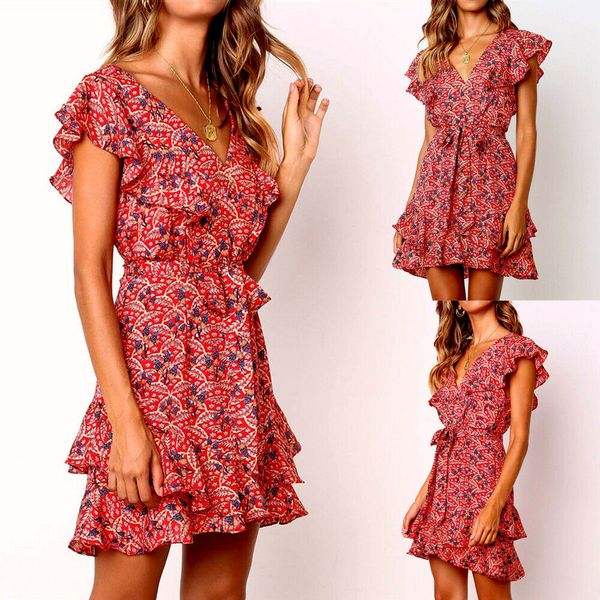 new style women dresses summer boho short maxi dress ruffles short sleeve party beach dresses mini v neck sundress fashion hot, Black;gray
new style women dresses summer boho short maxi dress ruffles short sleeve party beach dresses mini v neck sundress fashion hot, Black;gray