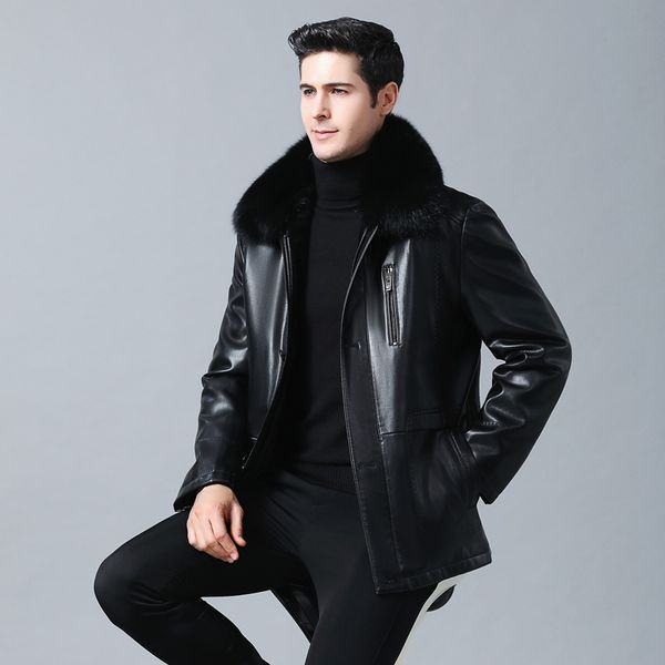 winter fur leather jacket mens plus size 5xl suede leather jackets men faux fur thick warm long suede jacket, Black
winter fur leather jacket mens plus size 5xl suede leather jackets men faux fur thick warm long suede jacket, Black