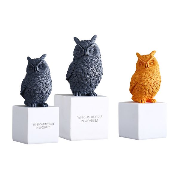 modern home decoration accessories handmade resin owl figurines for home decor living room nordic crafts
modern home decoration accessories handmade resin owl figurines for home decor living room nordic crafts