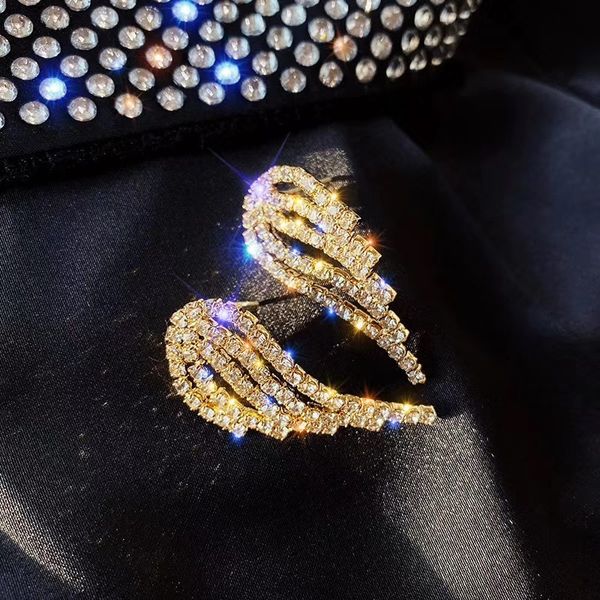 925 silver pin fashion angel rhinestone small wing earrings for women charm women earring jewelry, Golden;silver
925 silver pin fashion angel rhinestone small wing earrings for women charm women earring jewelry, Golden;silver