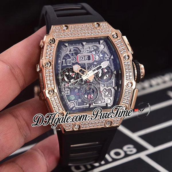 new rm11-03 flyback chrono big date automatic mens watch rose gold diamond bezel black skeleton dial black rubber strap 11-03 puretime a17c3, Slivery;brown
new rm11-03 flyback chrono big date automatic mens watch rose gold diamond bezel black skeleton dial black rubber strap 11-03 puretime a17c3, Slivery;brown
