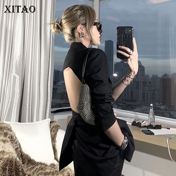 xitao irregular black blazer fashion new women full sleeve elegant bandage 2020 spring full sleeve minority casual coat 3308, White;black
xitao irregular black blazer fashion new women full sleeve elegant bandage 2020 spring full sleeve minority casual coat 3308, White;black