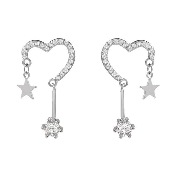 korean style new trendy half-heart star rhinestones metal dangler girl stud earrings femininity women party eardrop jewelry gift, Golden;silver
korean style new trendy half-heart star rhinestones metal dangler girl stud earrings femininity women party eardrop jewelry gift, Golden;silver