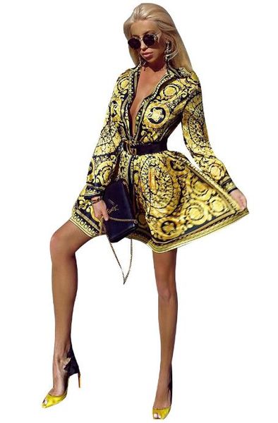 women designer v neck vintage blouses dress summer loose printed shirts long sleeve ladies prom street clothing, White
women designer v neck vintage blouses dress summer loose printed shirts long sleeve ladies prom street clothing, White