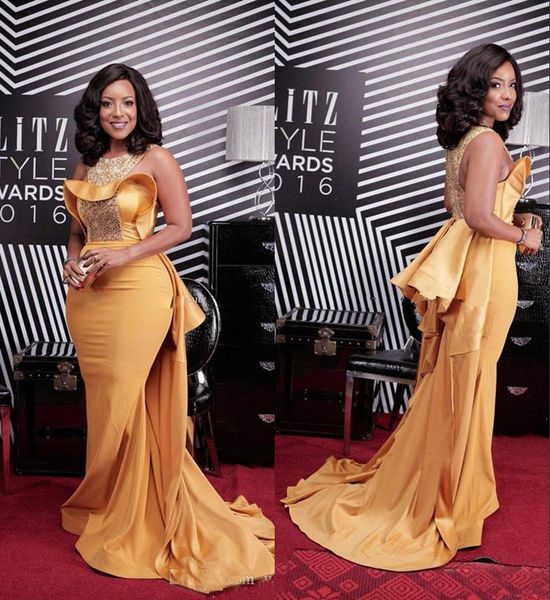 yellow mermaid prom evening dress 2019 sleeve formal party gown over skirt red carpet dress, Black;red
yellow mermaid prom evening dress 2019 sleeve formal party gown over skirt red carpet dress, Black;red
